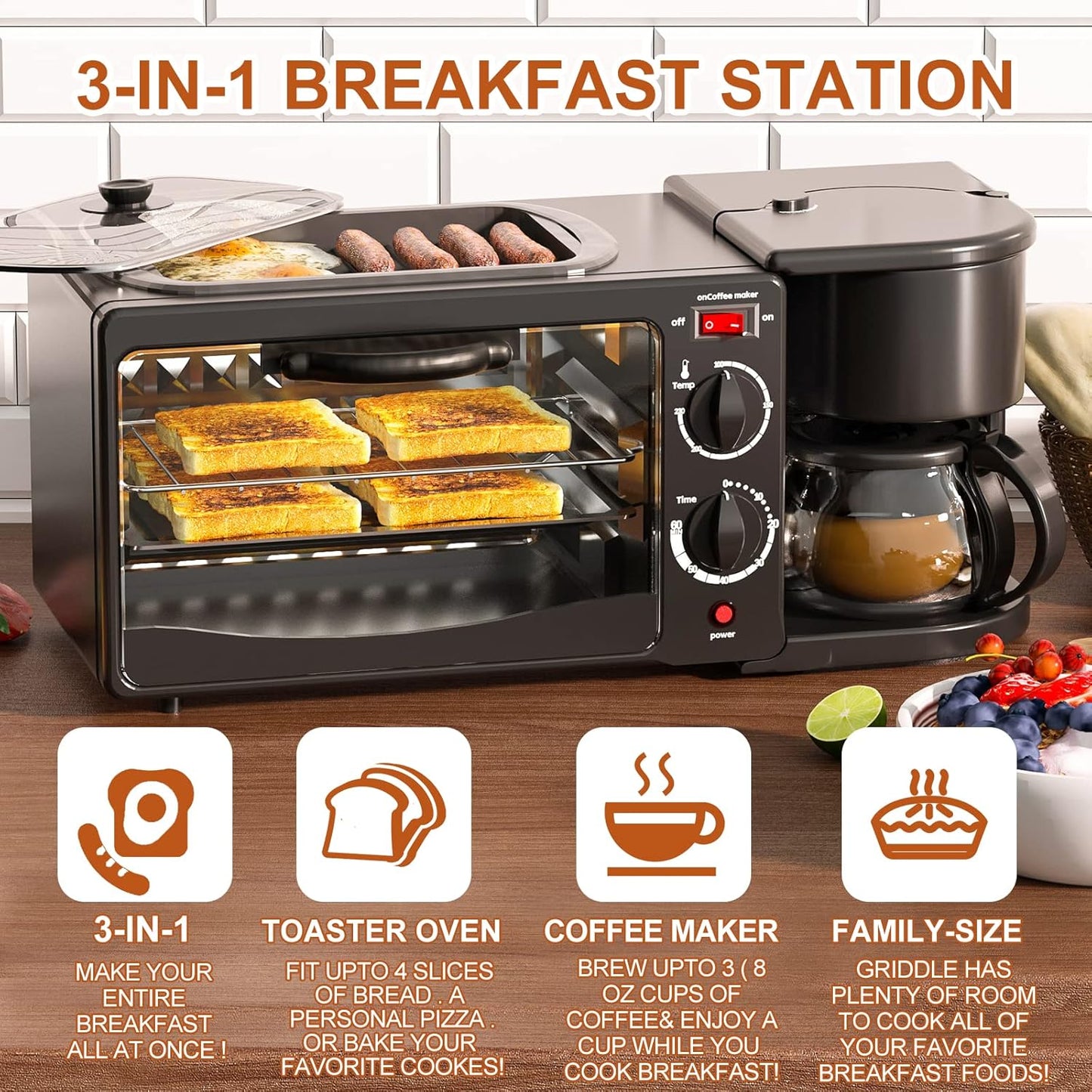 3-in-1 Breakfast Station